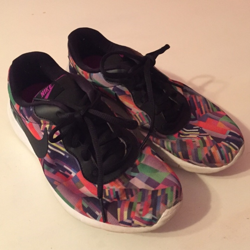 Nike Tanjun Print 833668-500 Violet Womens 6.5